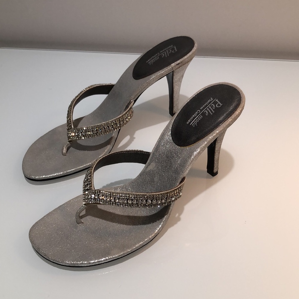 Rhinestone Heels Pelle moda Platinum Collection - Picture 2 of 16